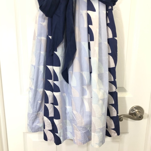 SOLD Maeve Anthropologie Blue Waves Dress - Picture 4 of 8